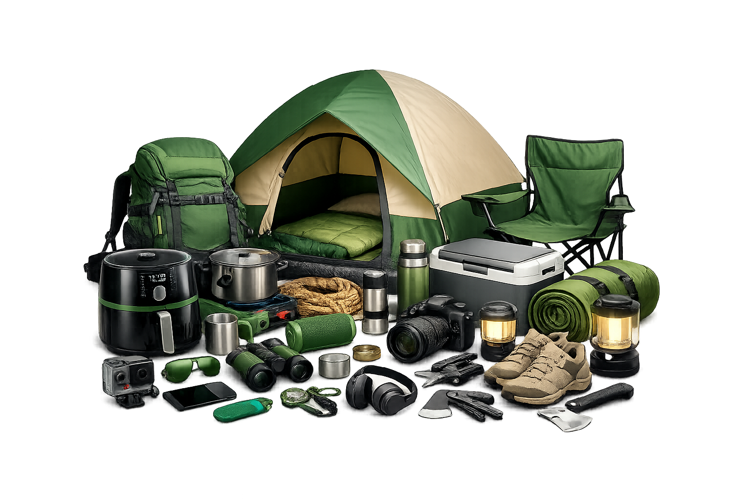 Camping and hiking